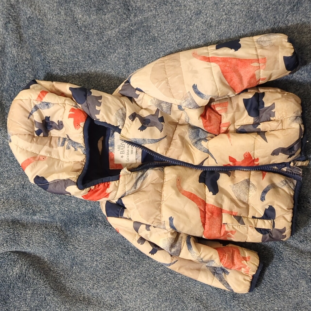 12-18 mos dinosaur puffy jacket